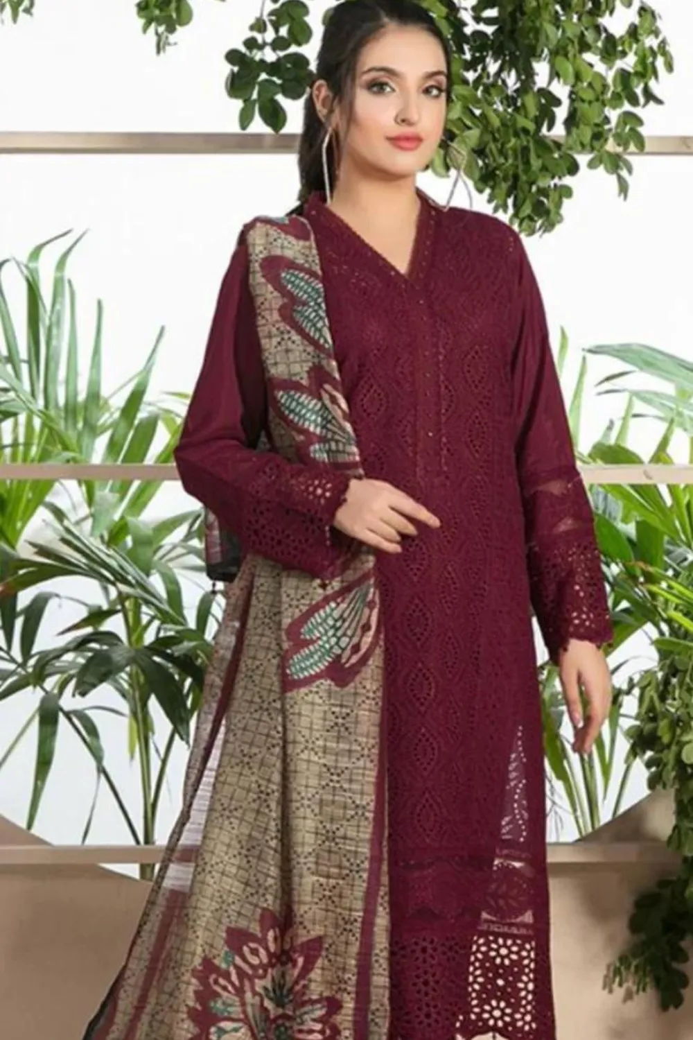 Chickenkari 3PC Lawn Embroidered Q299