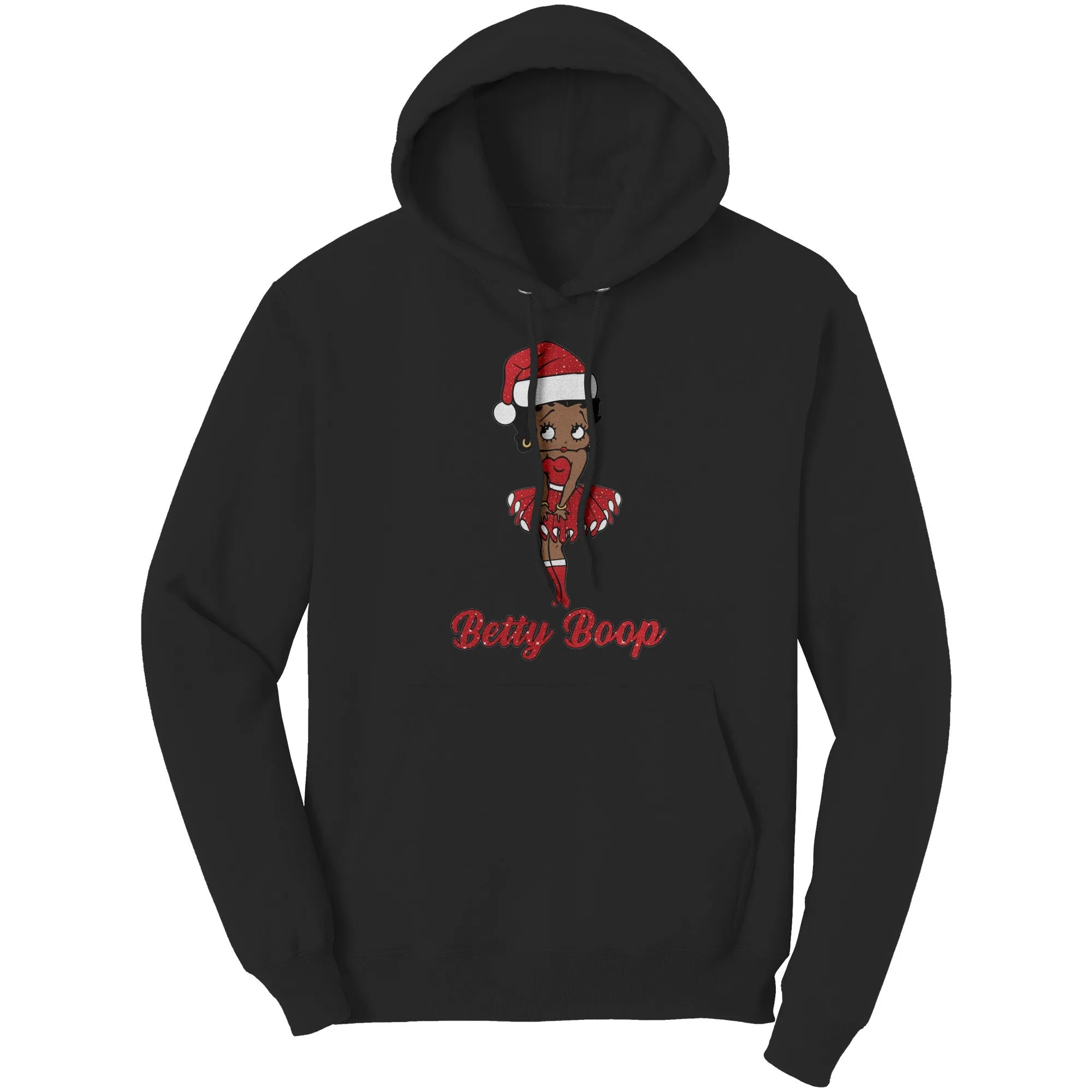 Christmas Santa Hoodie Betty Boop Hoodie Santa Claus Hoodie Christmas Gifts For Her Unique Holiday Gift Womens Clothing Christmas Sweater