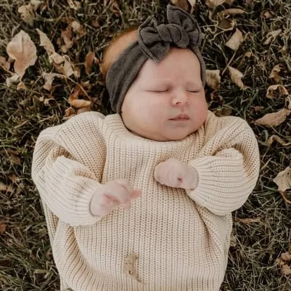 Chunky Knit Sweater | Almond