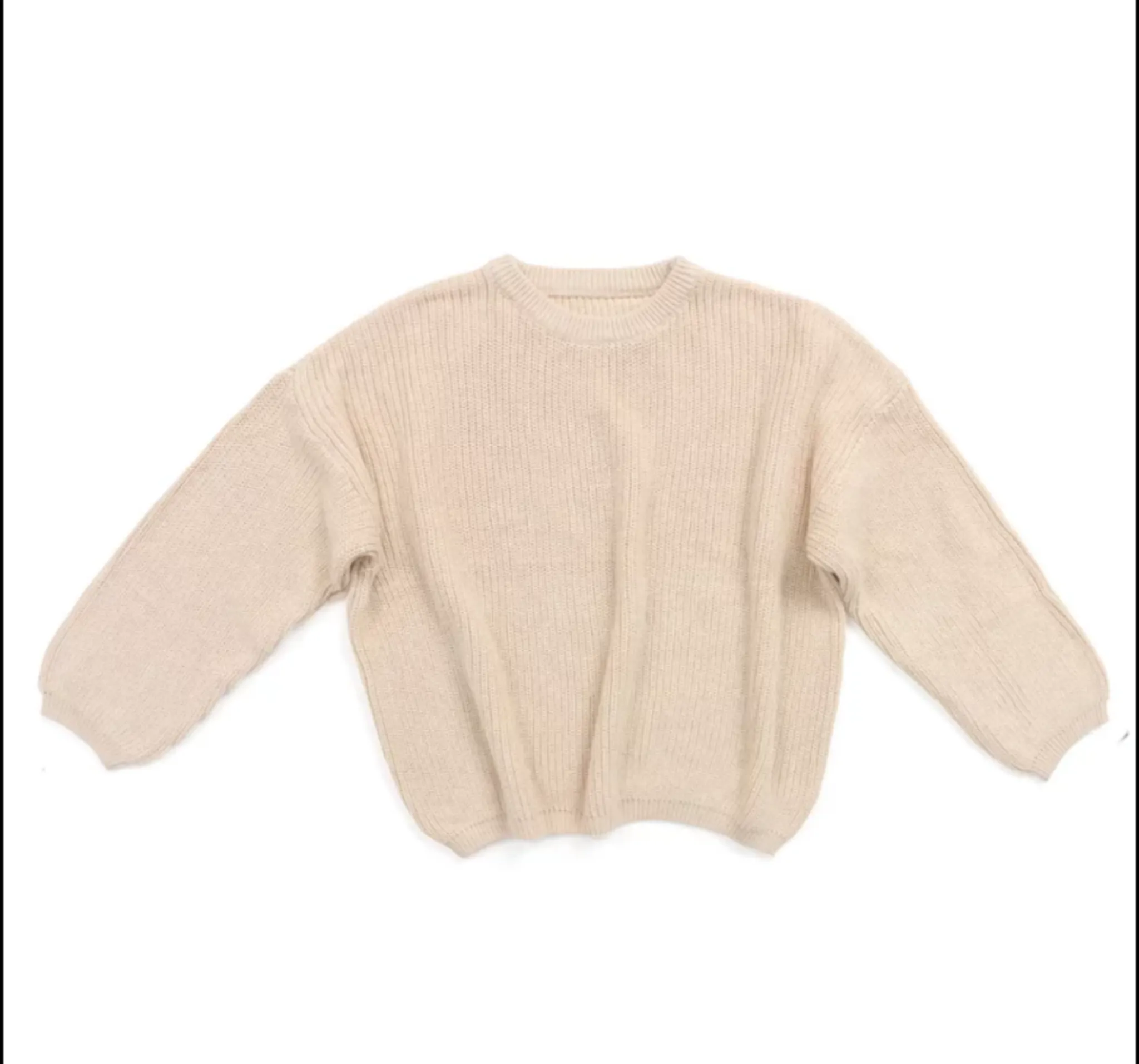 Chunky Knit Sweater | Almond