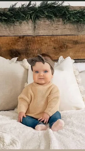 Chunky Knit Sweater | Almond
