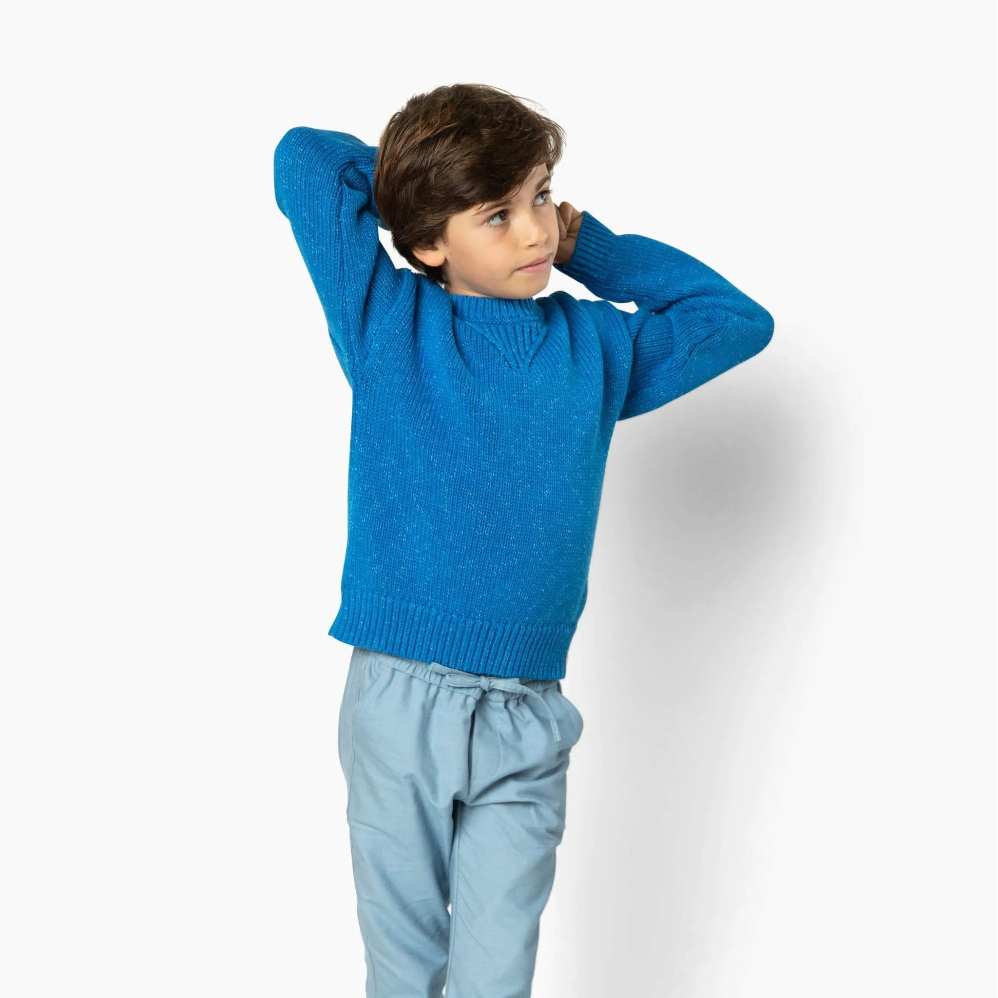 Chunky Marled Cotton Sweater