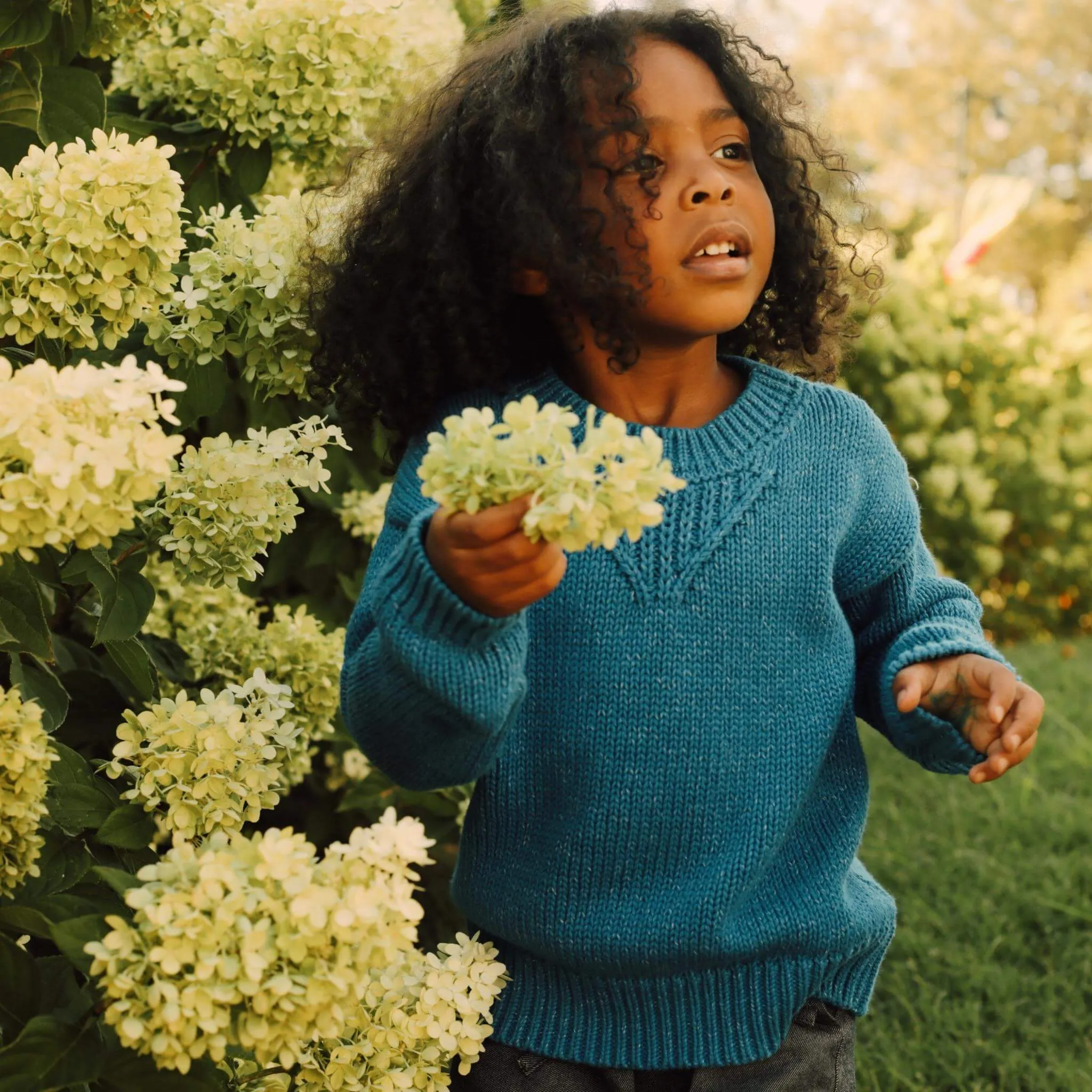Chunky Marled Cotton Sweater