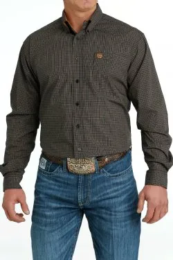 CLMTW1105668 Men's Cinch L/S  Button Small Plaid
