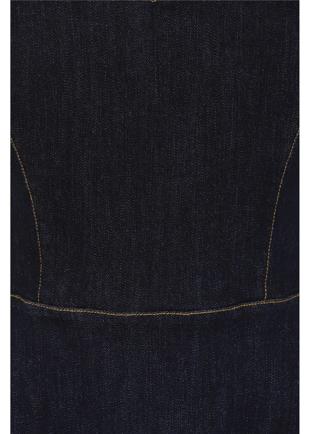 Collectif Jupiter Denim Pinafore 50's Swing Dress Navy