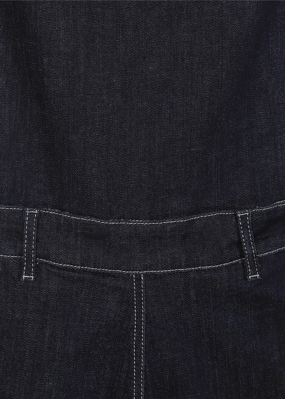 Collectif Jupiter Denim Pinafore 50's Swing Dress Navy