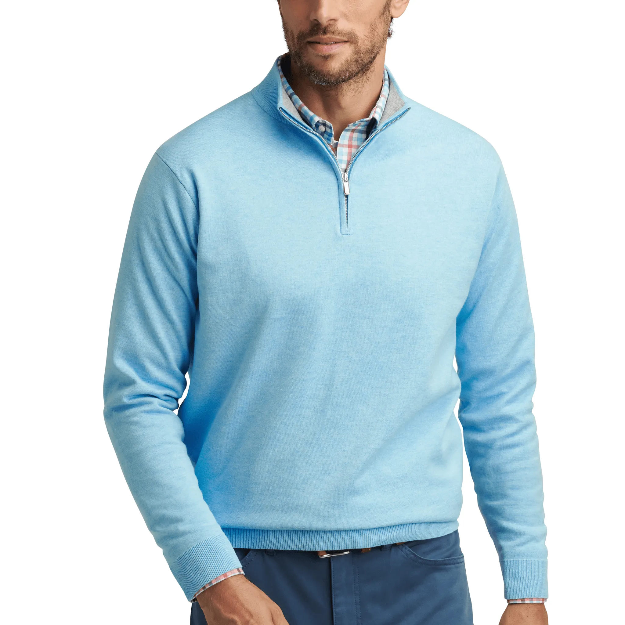 Coolspun Cotton Quarter Zip Sweater