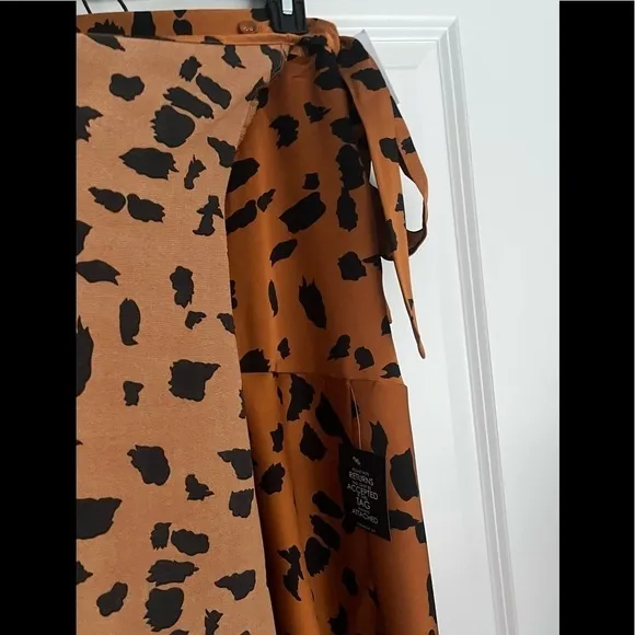 COOPER ST Animal Print WRAP SKIRT Size 10 NWT