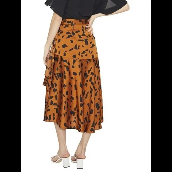 COOPER ST Animal Print WRAP SKIRT Size 10 NWT