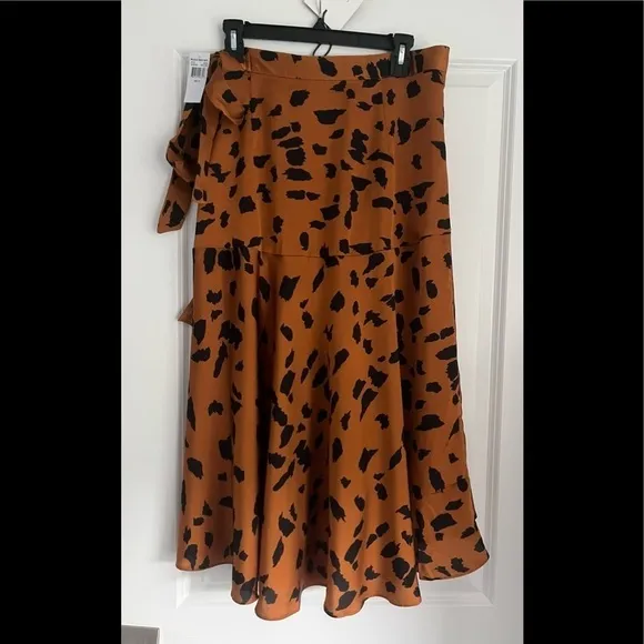 COOPER ST Animal Print WRAP SKIRT Size 10 NWT