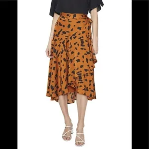 COOPER ST Animal Print WRAP SKIRT Size 10 NWT