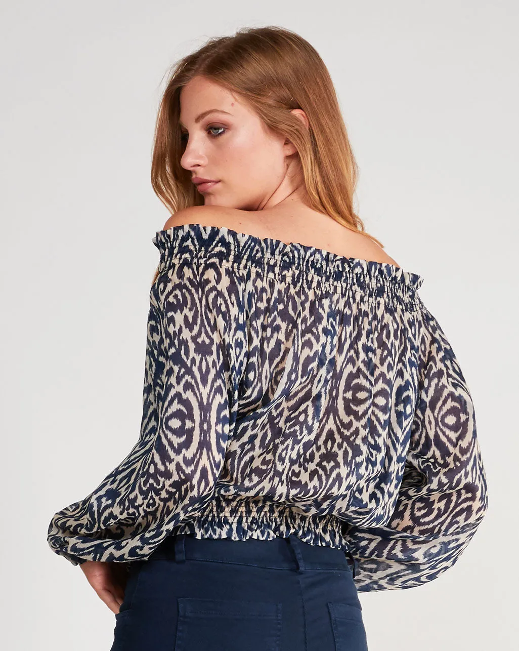Cotton Cropped Blouse