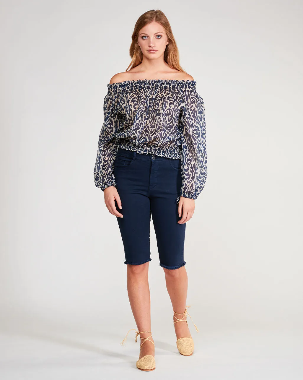 Cotton Cropped Blouse
