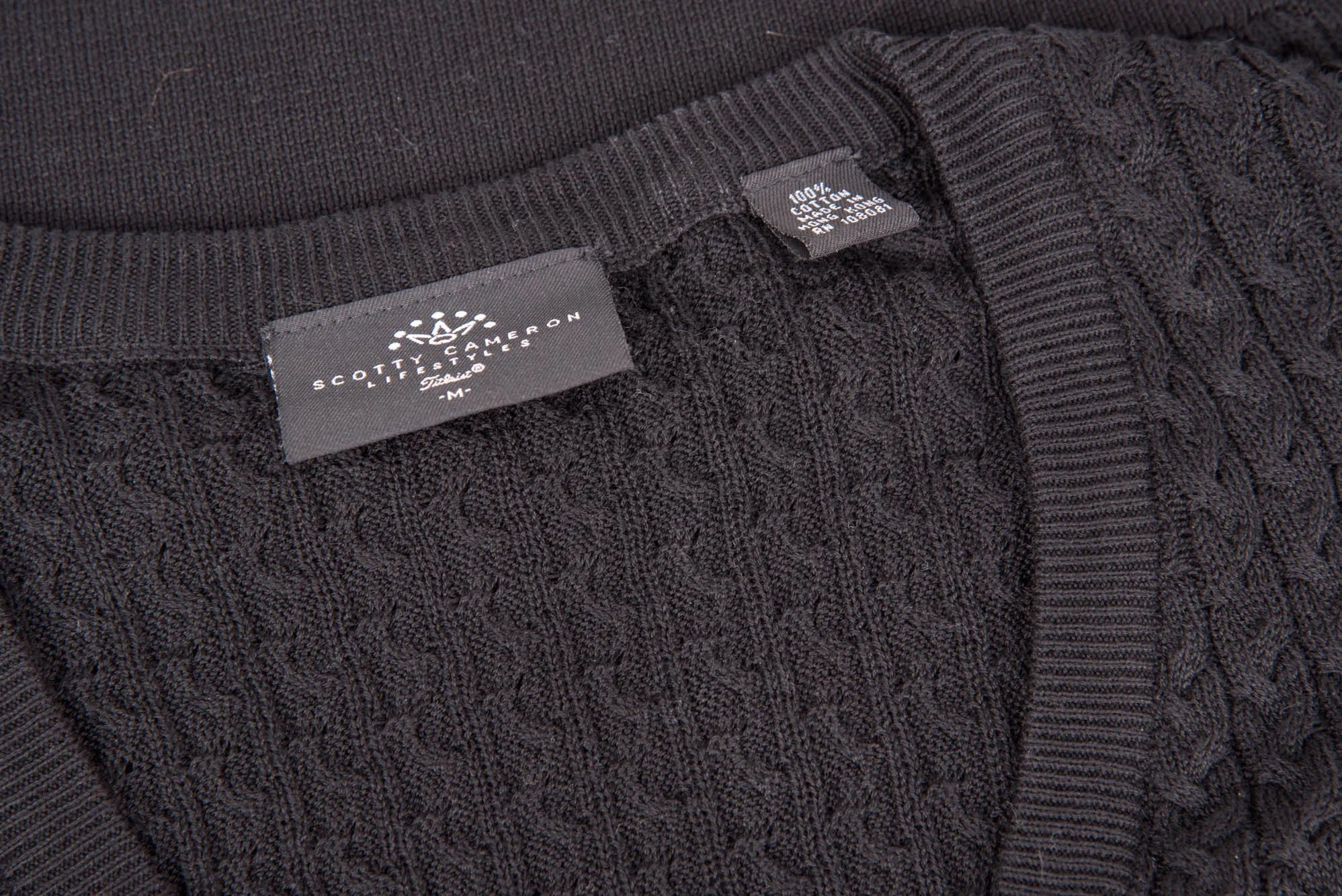 Cotton knitted sweater vest
