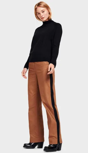 Cotton Silk Raglan Turtleneck