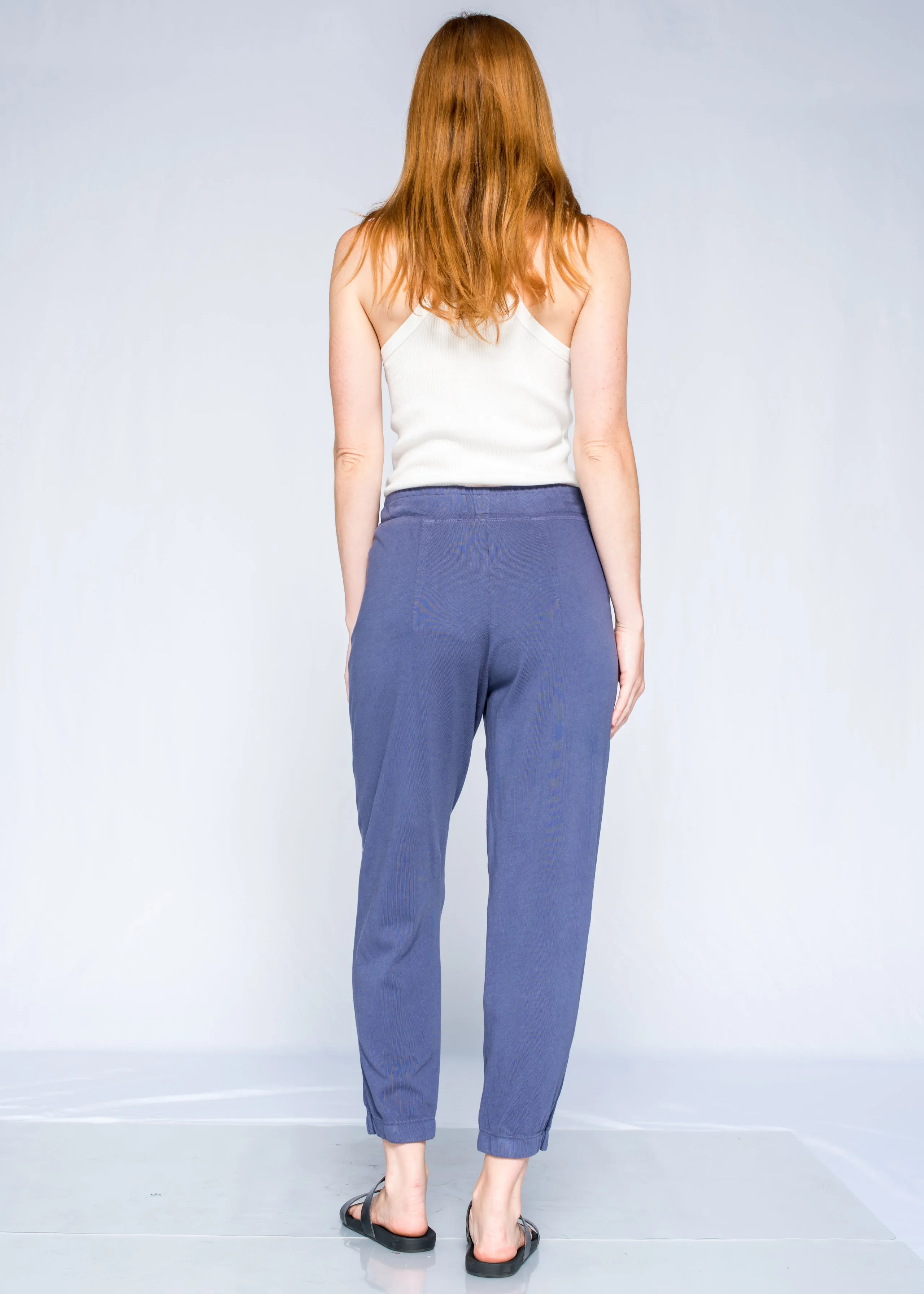 Cropped Jogger Elastic Cuff Pant