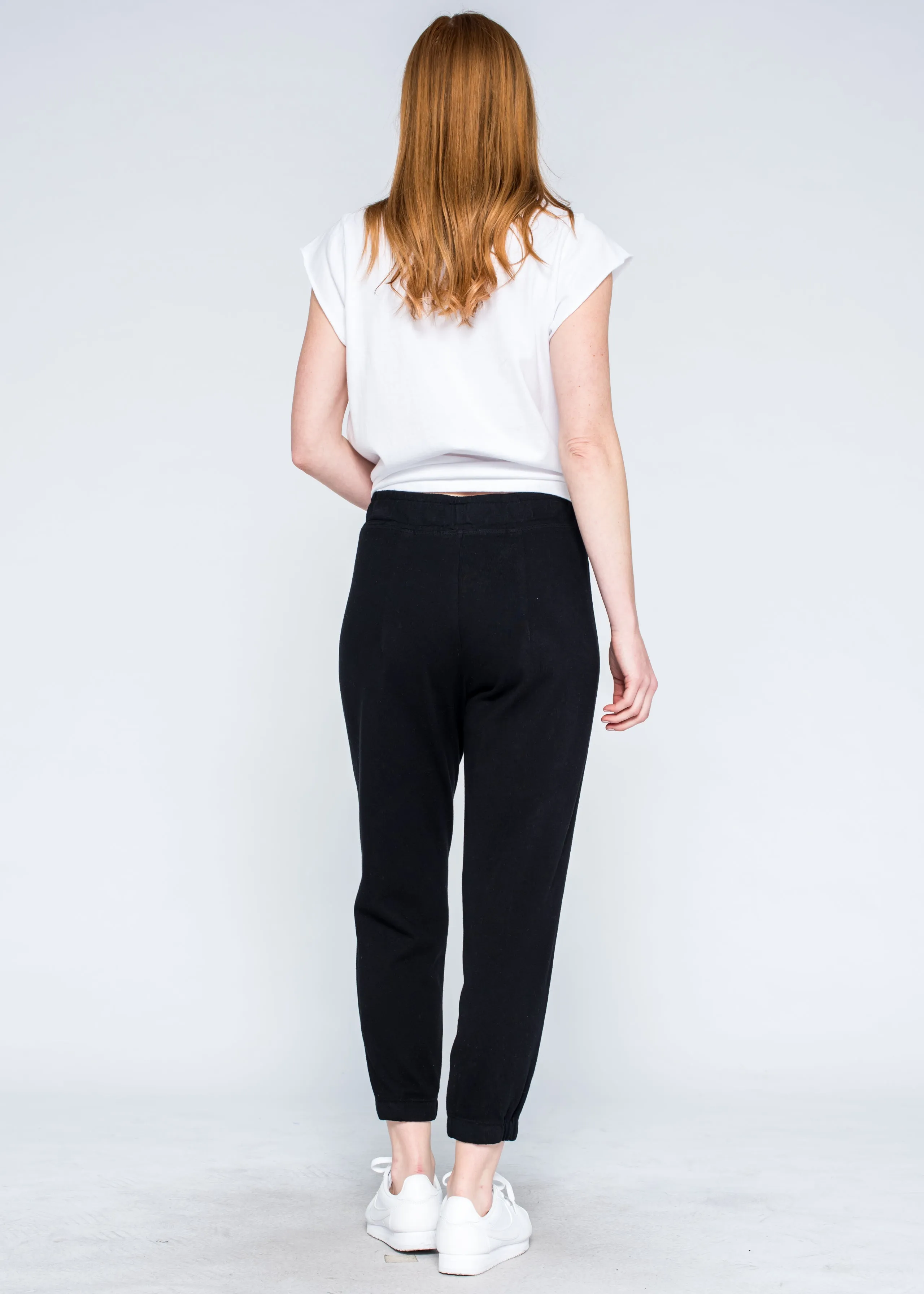 Cropped Jogger Elastic Cuff Pant