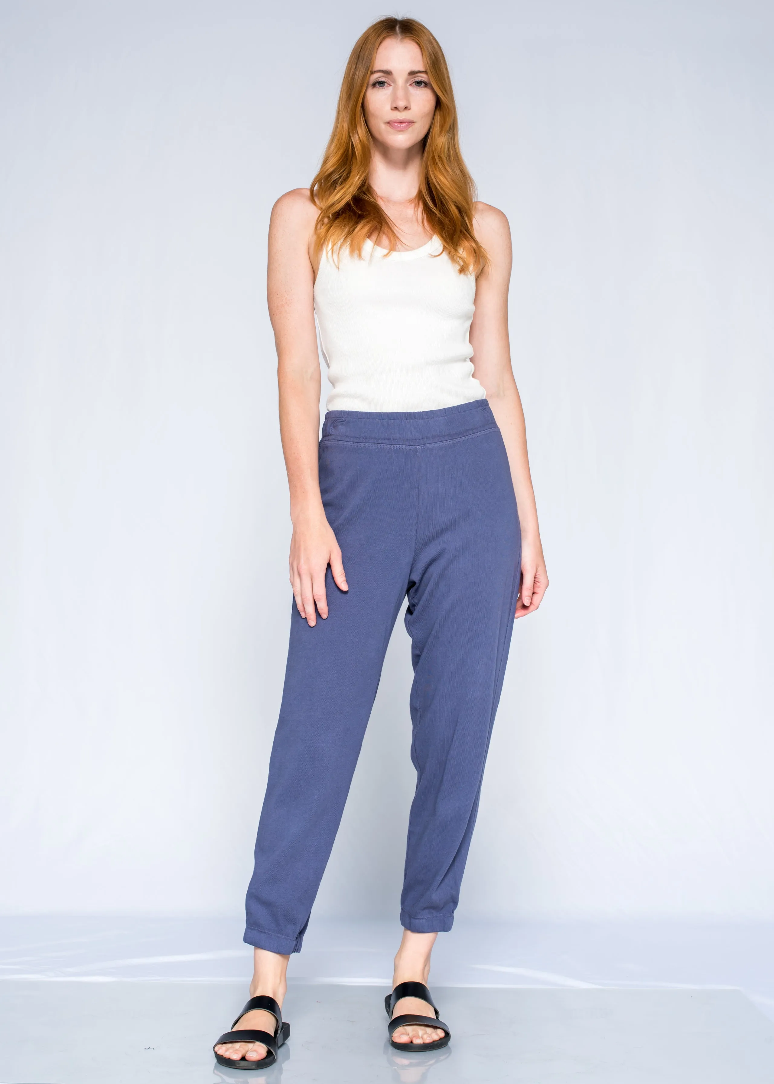 Cropped Jogger Elastic Cuff Pant