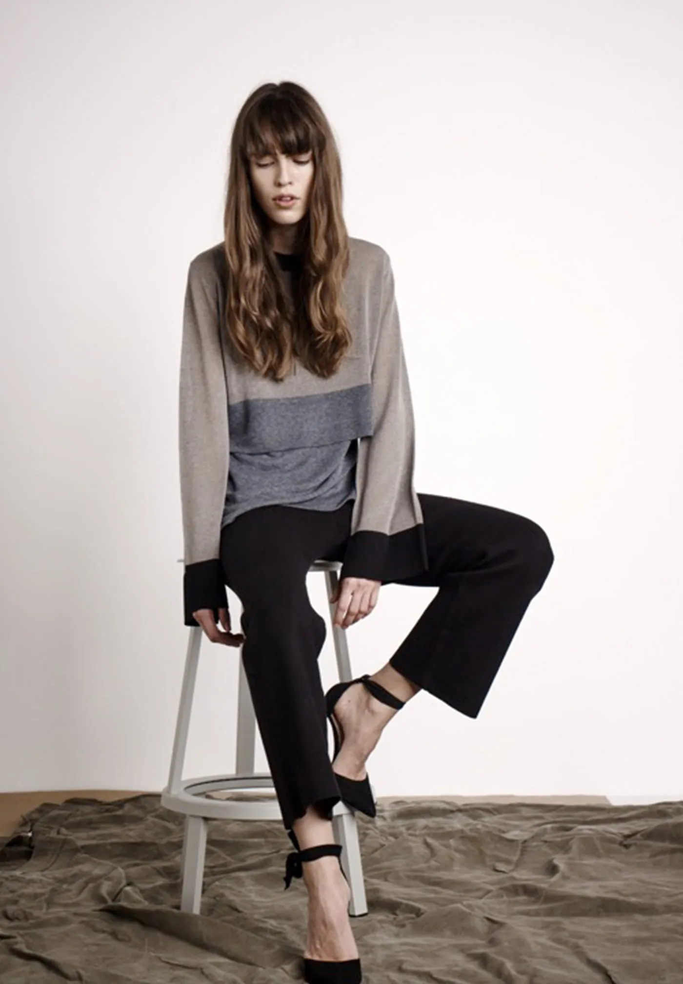Cropped Milano Pant in Black