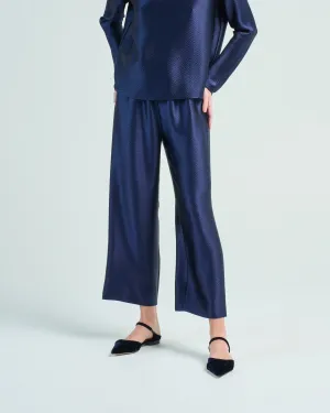 cropped pull on pant hammered silk