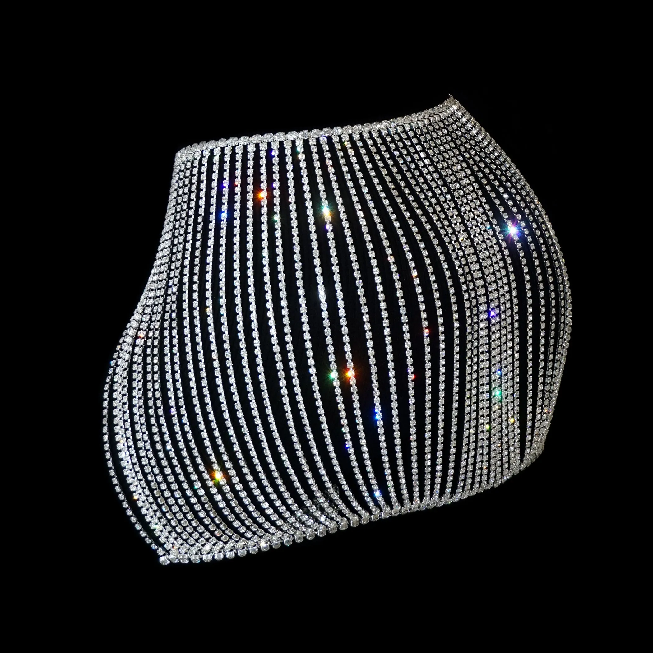 CRYSTAL TENNIS SKIRT
