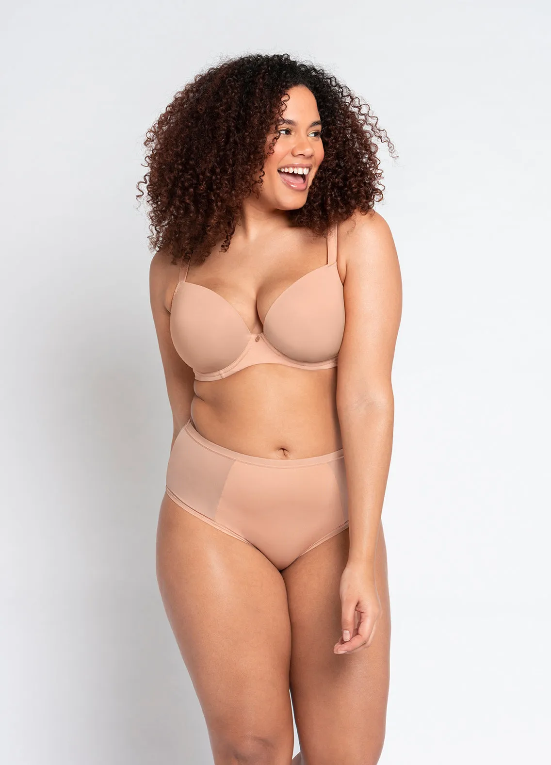 Curvy Kate - Smoothie T-Shirt Plunge Latte