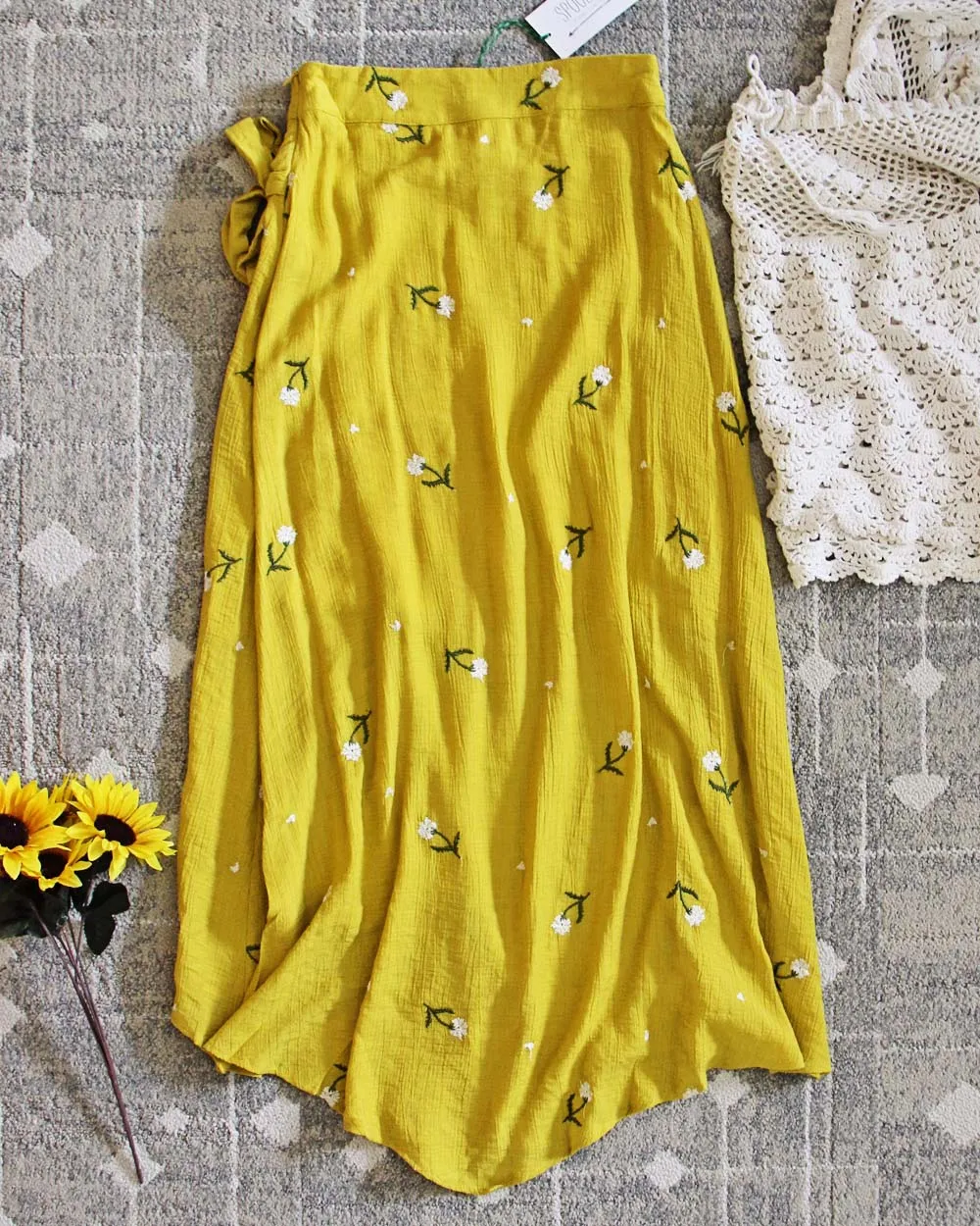 Daisy Wrap Skirt