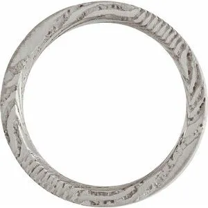 Damascus Steel Flat Patterned Band STST4 - 6 mm - 8 mm