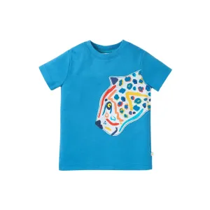 Deep Water / Jaguar Carsen Applique T-Shirt - 1 Left Size 4-5 years