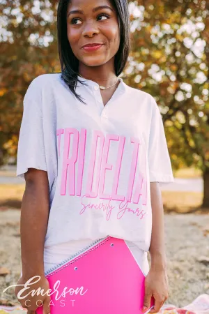 Delta Delta Delta Sincerely Yours Henley Tee