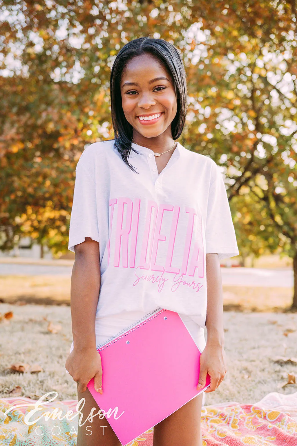 Delta Delta Delta Sincerely Yours Henley Tee