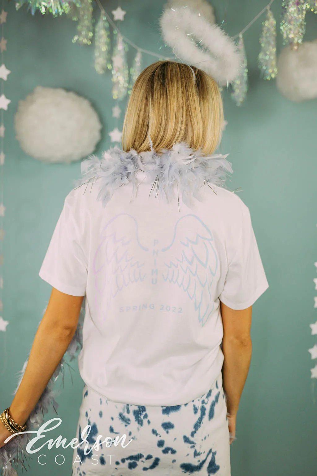 Delta Phi Epsilon Gives You Wings Bid Day Tshirt