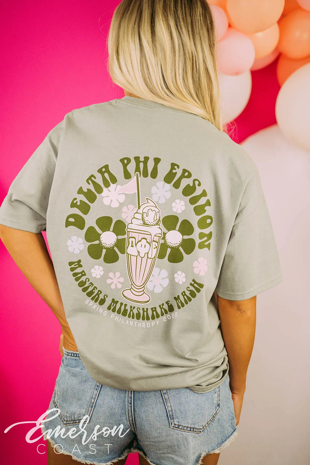 Delta Phi Epsilon Philanthropy Masters Milkshake Mash Tee