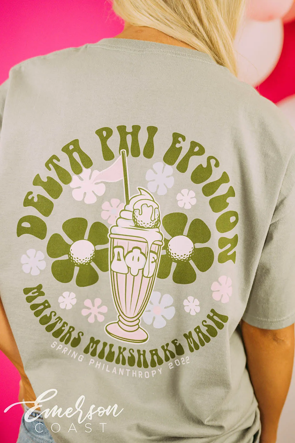 Delta Phi Epsilon Philanthropy Masters Milkshake Mash Tee