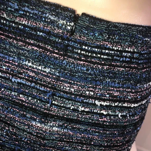 Diane Von Camellia Tweed Faux Wrap Skirt