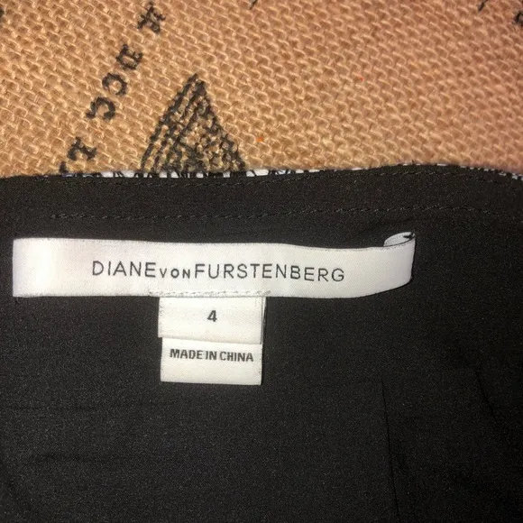 Diane Von Camellia Tweed Faux Wrap Skirt