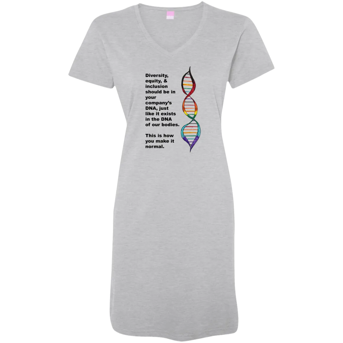 Diversity DNA V-Neck Fine Jersey T-shirt Dress