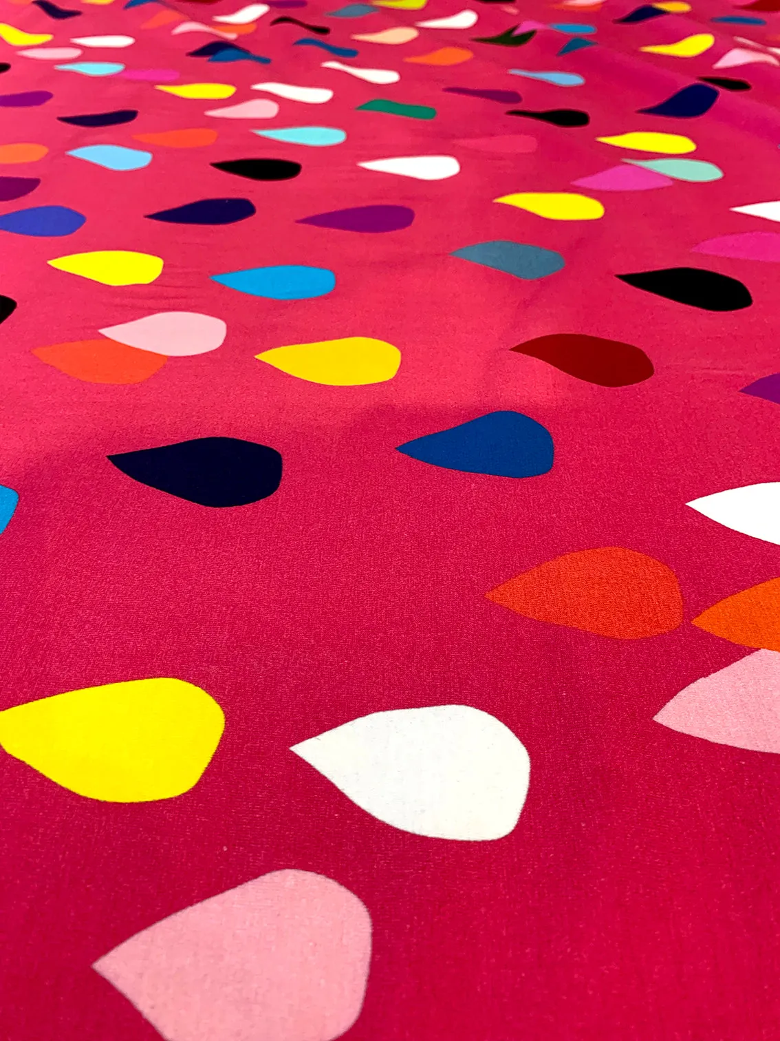 Dusty Drops Cotton Jersey (OFFCUT 1.4M $19)