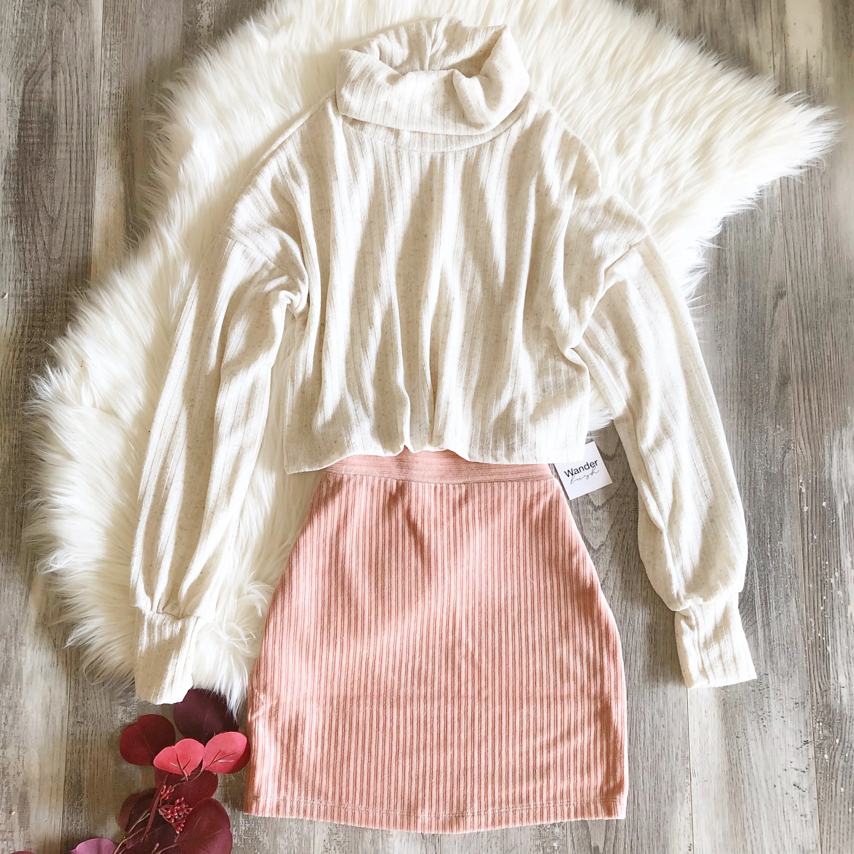 Dusty Rose Mini Skirt
