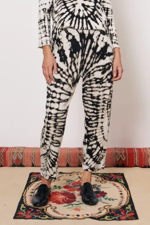 Easy Cuff Pant | Black/Dirty White