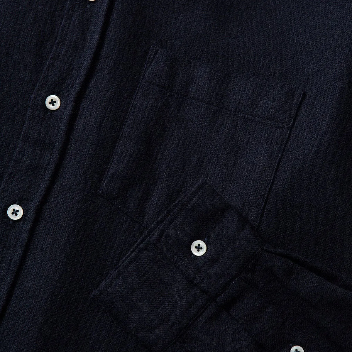 Edmmond Studios Adam Shirt Plain Navy