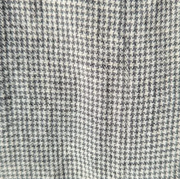 Eileen Fisher Linen Blend Houndstooth Skirt Suit S