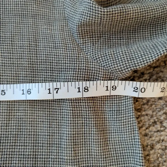 Eileen Fisher Linen Blend Houndstooth Skirt Suit S