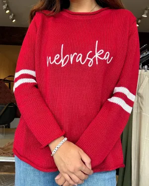 Ellsworth & Ivey - Nebraska   Stripes Midknit (Red/Ivory)