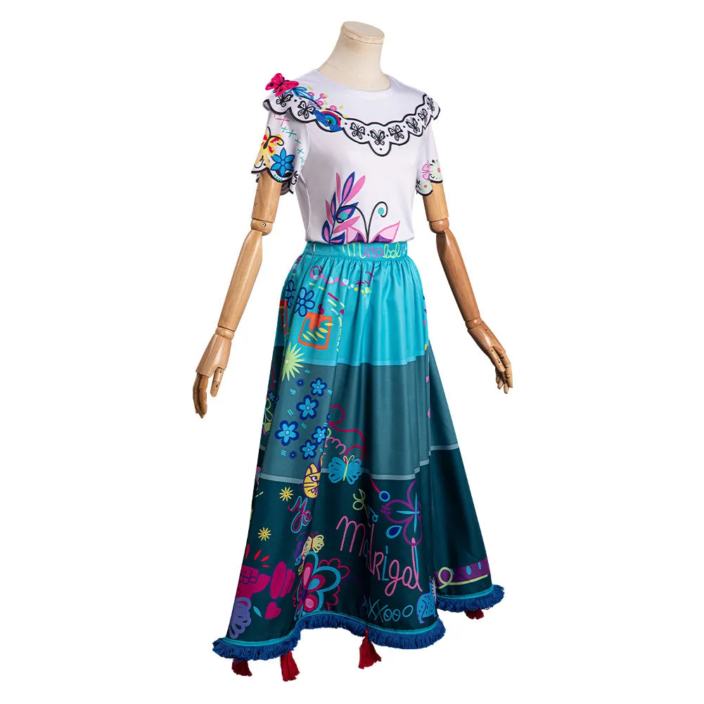 Encanto Mirabel Dress Outfits Cosplay Costume Halloween Carnival Suit