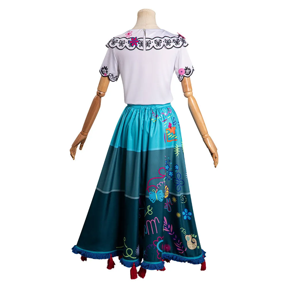 Encanto Mirabel Dress Outfits Cosplay Costume Halloween Carnival Suit