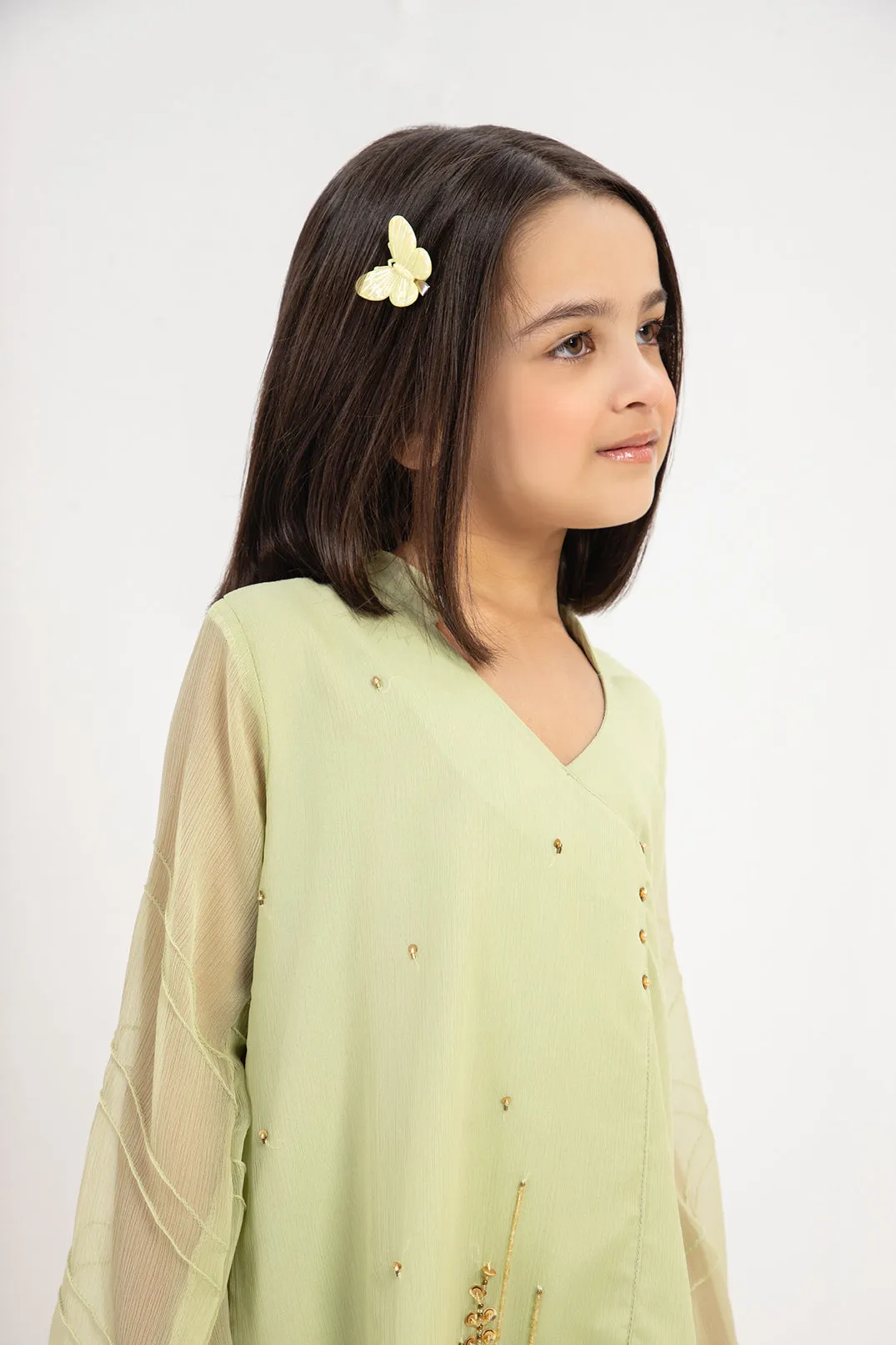 Erin Hand embellished shirt with pants & dupatta