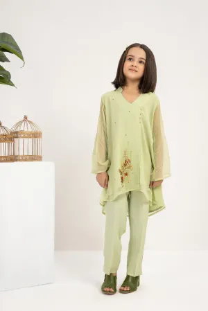 Erin Hand embellished shirt with pants & dupatta