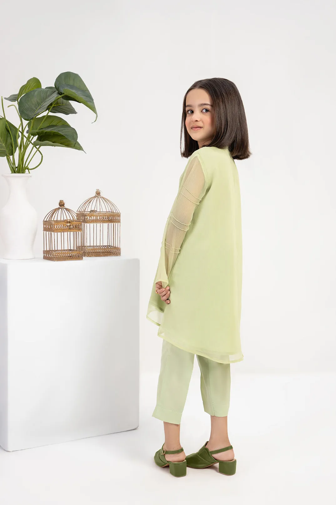 Erin Hand embellished shirt with pants & dupatta