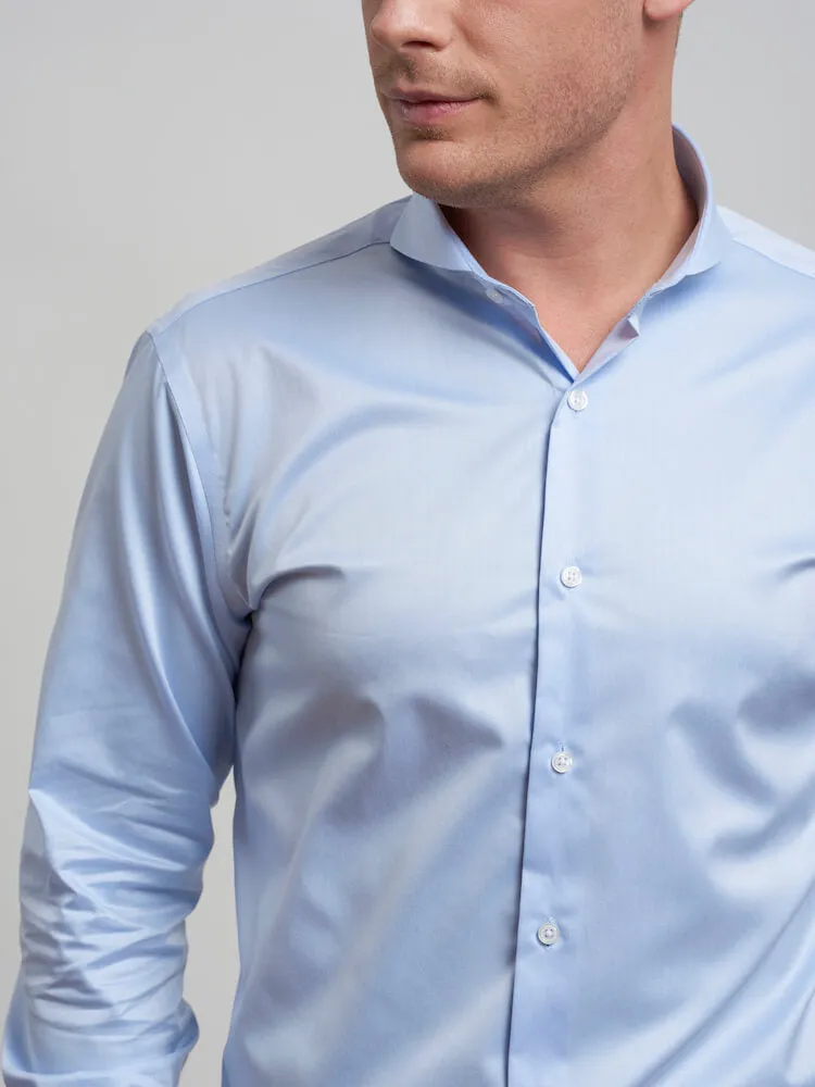 Extreme Cutaway Light Blue Non-Iron Premium Shirt